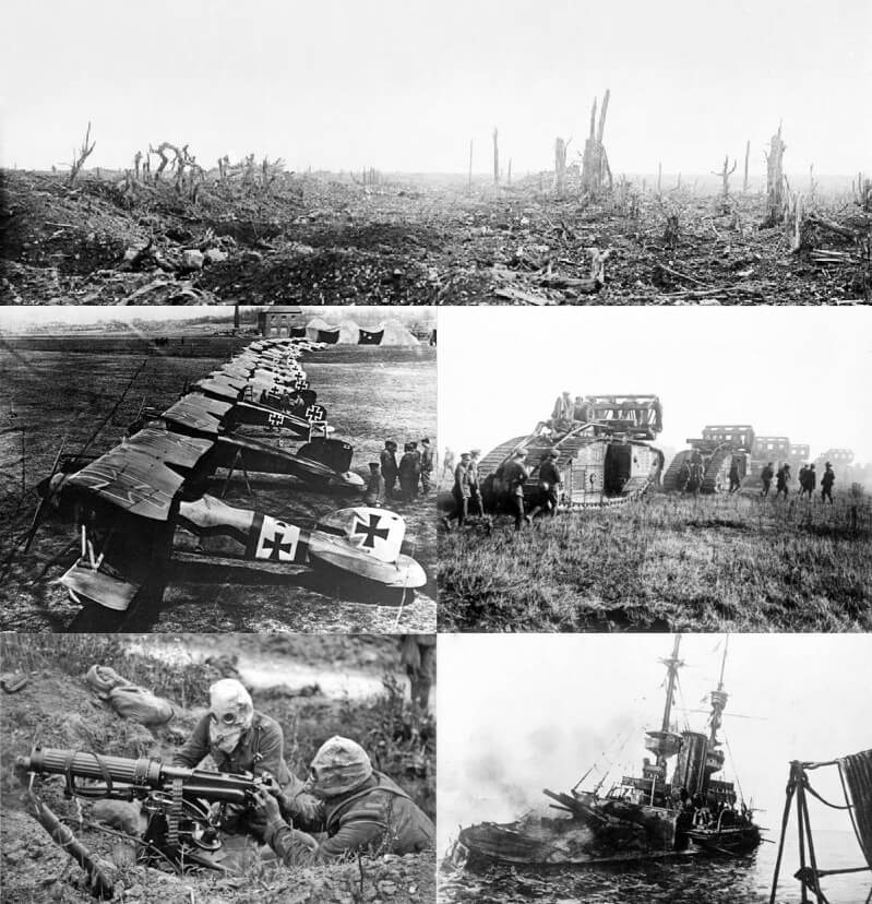 World War I montage from Wikipedia