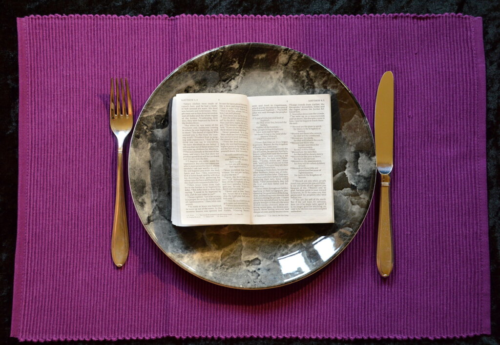 Fast from food, feast on the Word of God