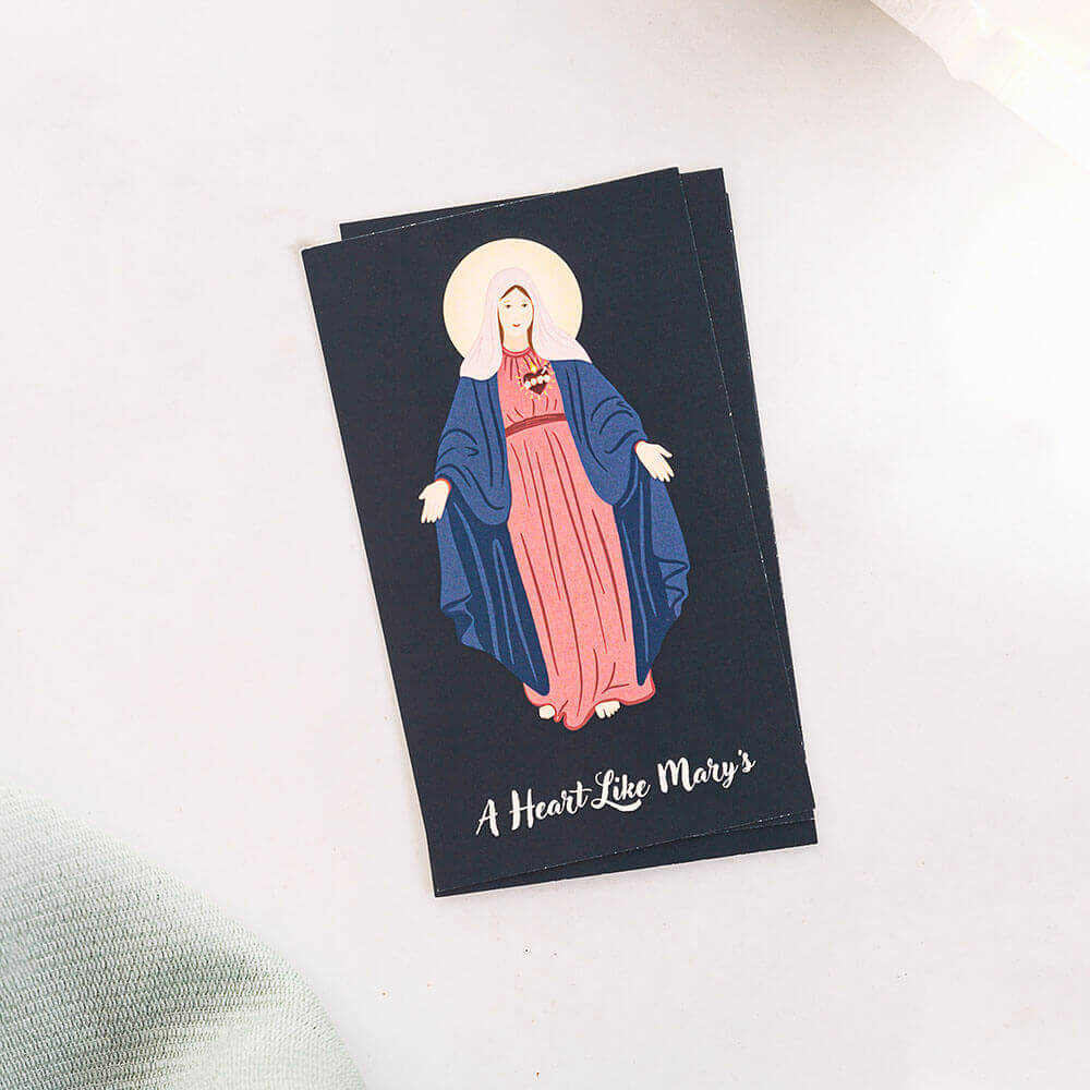 A Heart Like Mary’s Prayer Card – Pack of 5